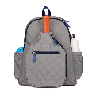 Free Sample Multi-Functional PU Pickleball <b>Backpack</b> <b>Large</b> Capacity Accessory Bag for Padel Tennis Racket Sports Made Polyester - Product Image 2