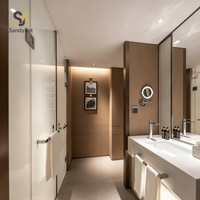 Ensembles de meubles de chambre d'hôtel en bois massif pour appartements, style minimaliste moderne, prix de gros