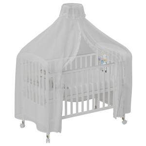 Modern Wooden Baby <strong>Cot</strong> Bed with <strong>Cot</strong> Top Changer 2-in-1 Crib &amp; Toddler Bed for Bedroom or Hotel Use <strong>Oak</strong> &amp; White - Product Image 3