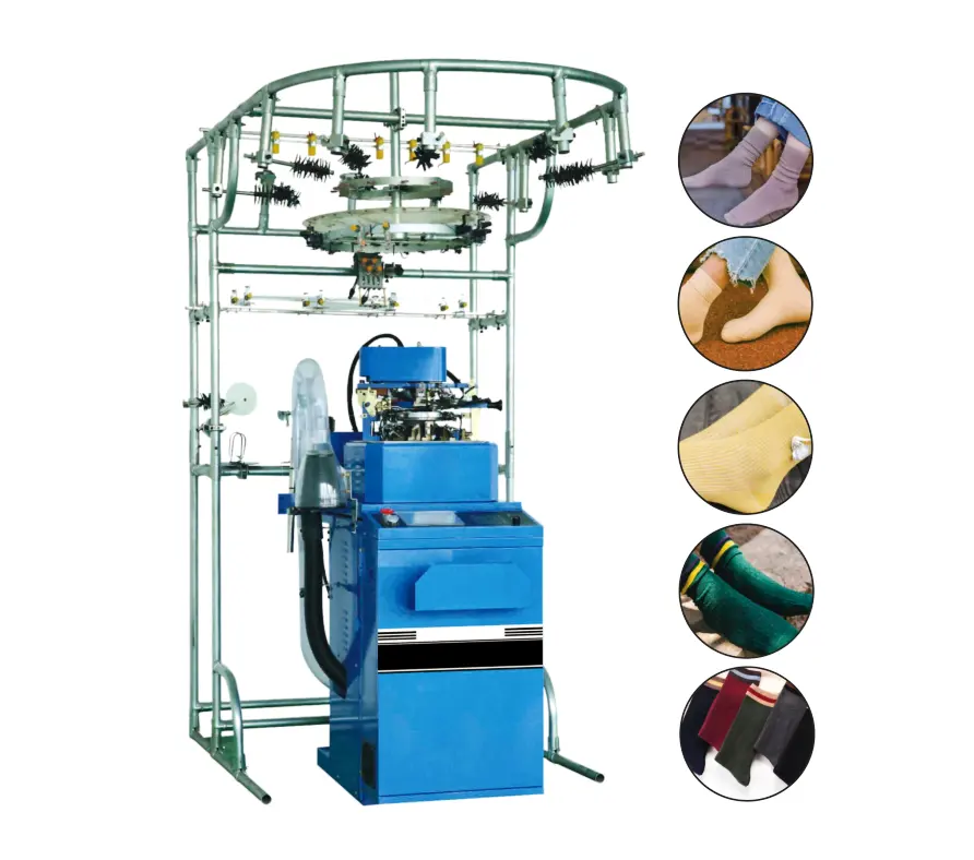 Focus On Quality Long Service Life Automatic Sock Knitting Machine For Jacquard And Wool Socks