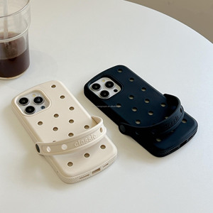 Ốp lưng điện thoại mềm cao su chống sốc có lỗ DIY dành cho 17 16 15 13 Pro, mới, có lỗ DIY - Product Image 3