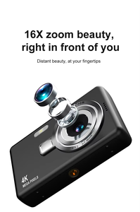 Trung Quốc nhà máy 75mp 4K WIFI vlogging máy ảnh với chống rung tự động lấy nét 16X Zoom quang CMOS cảm biến thẻ SD hỗ trợ 2.4 ''lcd Q12 - Product Image 4