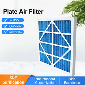 מסנן אוויר מתקפל להחלפה, יעילות בינונית, ידידותי לסביבה, מסיבי סינתטי, נקבוביות 0.5 מיקרון, MERV 8/11, מותאם אישית במפעל - Product Image 2