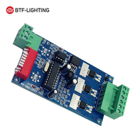 Contrôleur de décodeur pour bandes led, 3 canaux, vente en gros, dmx 512