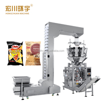 Machine d'emballage automatique de pop-corn chips de pomme de terre snack de type collier Machine d'emballage VFFS fabriquée en Chine
