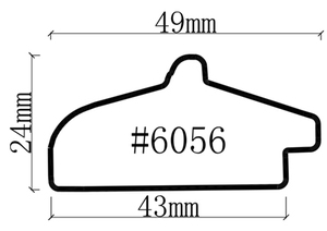 Nhà Máy Giá hiện đại tối giản tường nghệ thuật Khung Ảnh hồ sơ bạc 49x24mm PS Polystyrene hình ảnh khung đúc - Product Image 6