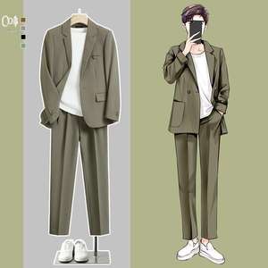 <span class=keywords><strong>Completo</strong></span> da <span class=keywords><strong>uomo</strong></span> casual coreano slim fit, stile trendy, versatile, autunno e inverno, stile britannico, elegante e <span class=keywords><strong>completo</strong></span>. - Product Image 2