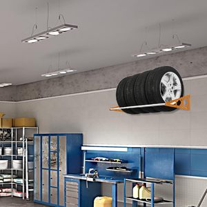 Estante de almacenamiento de neumáticos montado en la pared de alta resistencia Soporte de montaje en pared portador de neumáticos para garaje - Product Image 3