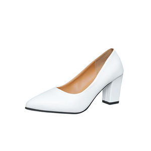 Scarpe da <span class=keywords><strong>Donna</strong></span> con Punta Affusolata e Tacco Grosso, Modello Slip-On, Nuova Collezione Autunno 2025, Stile Coreano, Comode per il Lavoro, Semplici e alla Moda - Product Image 5