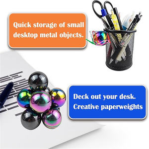 Lot de 5 perles magnétiques colorées pour la décoration de bureau et le soulagement du stress - Product Image 4