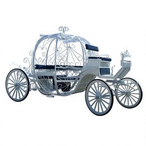 Carruaje de Cenicienta de nuevo diseño, carro de caballos de Cenicienta de calabaza, fabricante de Buggy para boda india - Product Image 1