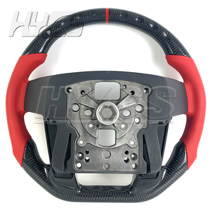 Volant sport personnalisé en fibre de carbone pour l'amélioration de l'intérieur de la voiture pour <span class=keywords><strong>Ford</strong></span> <span class=keywords><strong>Raptor</strong></span> F150 F250 F350 2010-2014 - Product Image 6