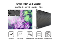 Pequeño paso P2.5 640x480mm Gabinete Mini MicroLED 4K Video Wall P0.6 1,5 p Estructura libre completa Interior 3840Hz Pantalla LED