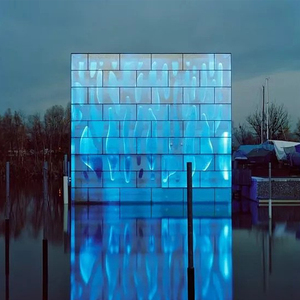 Pushunled p3.91 video forno Màn hình máy chiếu chống bụi LED linh hoạt trong suốt phim hiển thị cho xe tải ngoài trời quảng cáo - Product Image 5