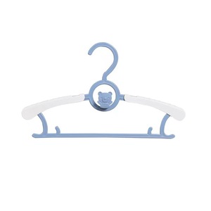 <b>Childrens</b> Plastic Clothes <b>Hanger</b> Telescopic Non Slip Hook Type For Baby Newborn Clothing Organizer Household Use - Product Image 2
