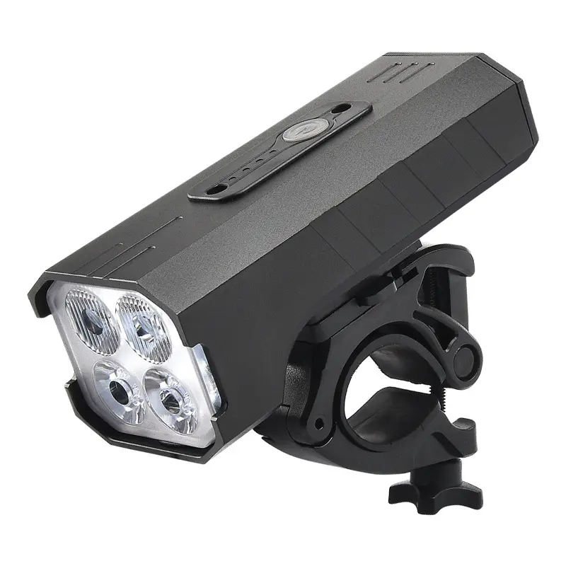 Mountain Night Riding Custom Logo Rechargeable Usb 4*T6 Led Bike Accessories Bicycle Light