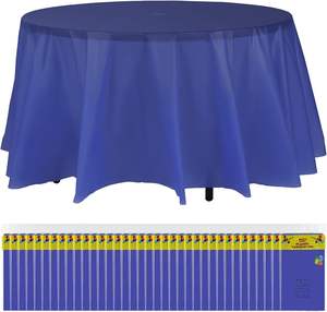 84 pollici tovaglia di plastica rotonda usa e getta tovaglia impermeabile tovaglia decorativa - Product Image 3