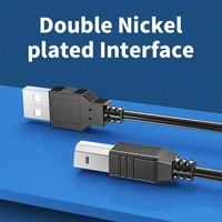 0,5 M 1M alta velocidad USB 2,0 A a B Cable macho para Canon Brother Samsung HP Epson 2,0 Cable de impresora USB para computadora de teléfono inteligente