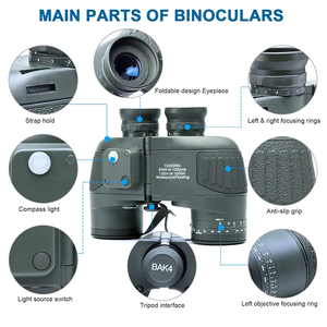 <span class=keywords><strong>Russe</strong></span> 7x50 10x50 télescope <span class=keywords><strong>infrarouge</strong></span> boussole longue portée finder mer nuit jumelles de haute qualité pour la chasse en plein air - Product Image 4
