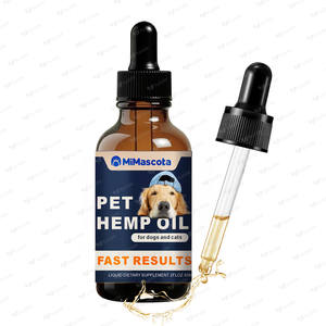 Köpekler için 100% organik bitkisel damla Multivitamin kenevir yağı Omega 3 6 9 sakinleştirici Pet gıda davranır vitamini beslenme takviyesi - Product Image 1