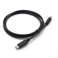 Câble d'alimentation étanche USB-C mâle vers M8 4 broches femelle, en cuivre pur avec gaine PVC, certifié CE/FCC/ROHS, pour usage informatique