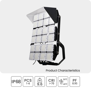 Projecteur <span class=keywords><strong>LED</strong></span> haute luminosité 300-1500W couleur RVB blanc chaud pour grands lieux d'<span class=keywords><strong>éclairage</strong></span> <span class=keywords><strong>extérieur</strong></span> stades paysages certifiés IP68 - Product Image 2