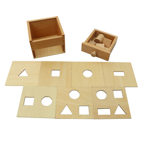 LT039 Montessori <strong>Blocks</strong> Multiple <strong>Shapes</strong> <strong>Blocks</strong> With Box Educational Wooden Montessori Material Toys for Kids - Product Image 3
