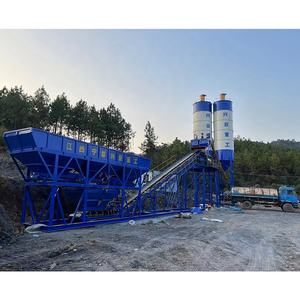 Nueva Planta Mezcladora de Cemento Portátil Pequeña y Eficiente, Maquinaria de Construcción, Mezcladora de Doble Eje Eléctrica, Planta Dosificadora de Concreto de 90 M3 - Product Image 6