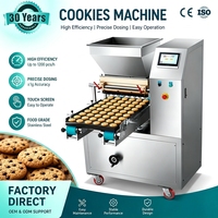 Ligne de production de biscuits commerciaux à grande vitesse, machine à former la pâte molle avec des moules rotatifs personnalisés pour boulangerie