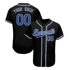Top quality plain blank baseball jersey youth competition baseball uniform manufacturer