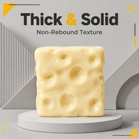 Jouet anti-stress en forme de fromage, rempli de vaseline, à remontée lente, pour enfants et adultes