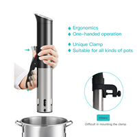 Wancle 2024 Sous Vide Portabel Terbaru Tahan Air IPX7 Sous Vide Immersion Slow Cooker untuk Mesin Penyegel Vakum Makanan