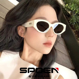 แว่นกันแดดทรงแคทอาย SPOEN แบบเต็มกรอบ UV400 สำหรับขับขี่ ยูนิเซ็กส์ - Product Image 1