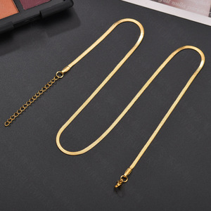 Einfaches Design 304 Edelstahl Schmuck Hip Hop Schlangen kette Halskette <span class=keywords><strong>Gold</strong></span> Silber Farbe Flache Schlangen Halskette Für Männer - Product Image 5