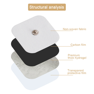 Tampons de remplacement 5x5cm en gel non tissé auto-adhésifs - Product Image 3