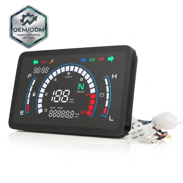Professional EX5 Digital Meter Plug and Play LED Speedometer Odometer Assembly Modification Parts OEM Supported