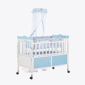 All'ingrosso Portatile per Bambini Recinzione per Bambini Lettino da Viaggio Lettino per Bambini Playard con Porta laterale in Legno Culla per Bambini - Product Image 1