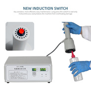 Scelleuse à induction automatique pour bouteilles, machine de scellage par induction pour le scellage et le bouchage de produits chimiques, d'huiles, de sauces, de cosmétiques et de contenants en plastique