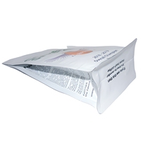 Bolsa de Embalaje para Café con Impresión Personalizada al por Mayor, Bolsa Blanca Mate con Sellado de Ocho Lados y Válvula para Café Tostado de Especialidad