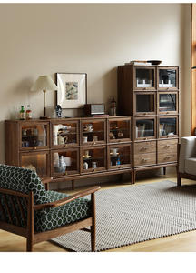 Vitrina Moderna de Vidrio para Sala de Estar JINGSHUN con Librería Abatible de Abedul, Certificación <span class=keywords><strong>CE</strong></span>, Muebles para el Hogar Personalizados - Product Image 6