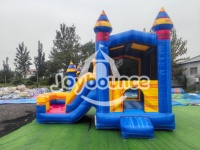Château gonflable commercial avec toboggan, château gonflable pour enfants, équipement de terrain de jeux