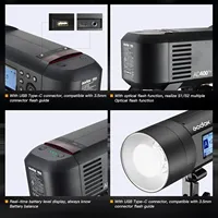 Flash Godox AD400Pro 400Ws GN72 TTL 1/8000s HSS 2.4G X System Witstro Todo en Uno para Fotografía en Exteriores, Compatible con Cámaras Sony, Nikon y Canon