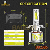 BB2386 Phare avant automobile 9012 H19 H4 H7 H11 Blanc 6000K à forte luminosité Boîtier en aluminium pour Voiture Camion SUV Fourgon Fournisseur