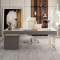Table d'ordinateur de luxe, design nordique italien, bureau Simple et moderne pour la maison