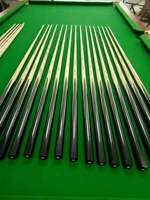 Queue de billard en bois de frêne et ébène, une seule pièce, personnalisée en usine, pour l'entraînement au billard, les tournois, la salle de jeux, la table de billard