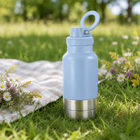 Bouteille d'eau isotherme personnalisée de 32 oz, 3-en-1, pour les voyages, en acier inoxydable, avec bouchon anti-fuite et 2 compartiments