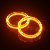 CQL-luz Led COB de doble color, Ojos de Ángel, COB, drl, E36,E38.E39,E46,E46/2D,E87,E53/X5, 70mm, 80MM, 95MM