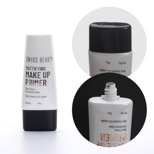Wholesale Custom 30ml <b>Plastic</b> Cosmetic Oval <b>Tubes</b> for Make up Primer - Product Image 1
