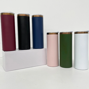 Vaso Personalizado con Logotipo, Recubierto de Cobre, de Acero Inoxidable de 20 oz, Negro, Verde, Rosa, Blanco, Marrón, Delgado y Recto, para Grabado Láser - Product Image 1