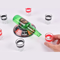 Trinkspiel für Erwachsene mit drehbarem Pfeil, praktischer Scherz-Drehteller aus ABS-Material, Bierflaschen-Drehspiel für Erwachsene